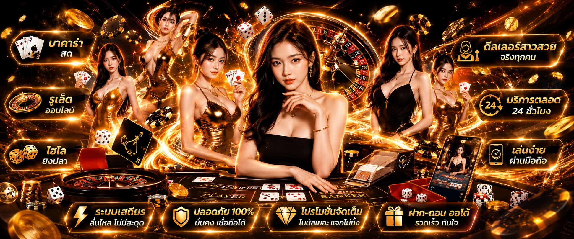 คาสิโนออนไลน์ DELMAR99 บาคาร่า รูเล็ต ถ่ายทอดสดจากบ่อนจริง